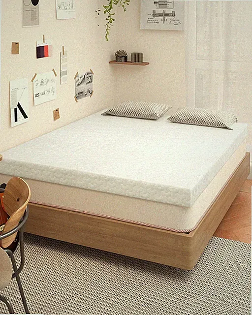 3" Twin XL Memory Foam Mattress Topper with Washable Bamboo Cover