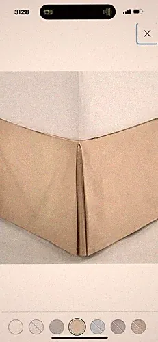 KING Bed skirt Gold