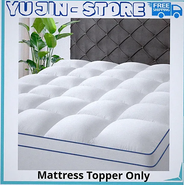 Mattress Topper Full Size Extra Thick Plush Cooling Pillow Top Bed Cover