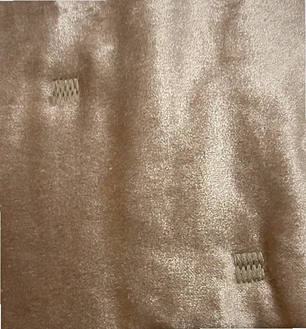 🌹NEW $400 Hotel Gold ‘Mosaic Grid’ Quilted Soft Velvet Coverlet~50”x70”~80%Off!