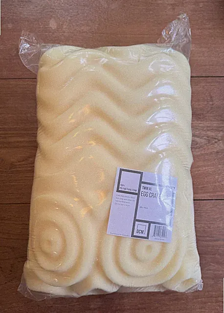 New, egg crate foam mattress topper, Twin XL, 34 x 76", great for college dorm