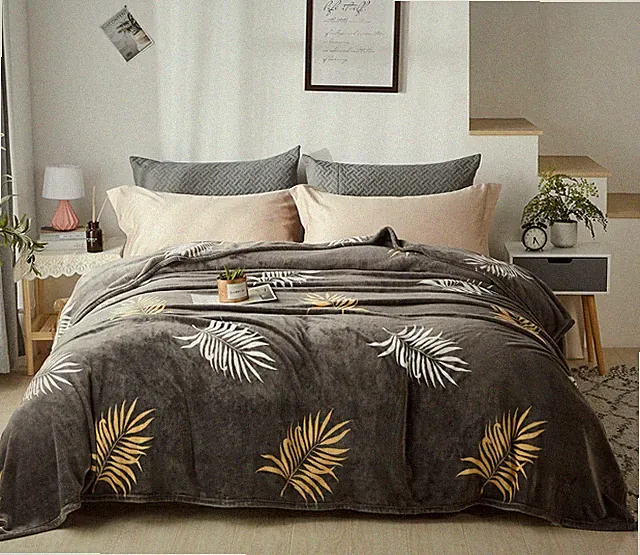 Solid Microplush Fleece Blanket Lightweight Ultra Soft King Queen Throw All Size