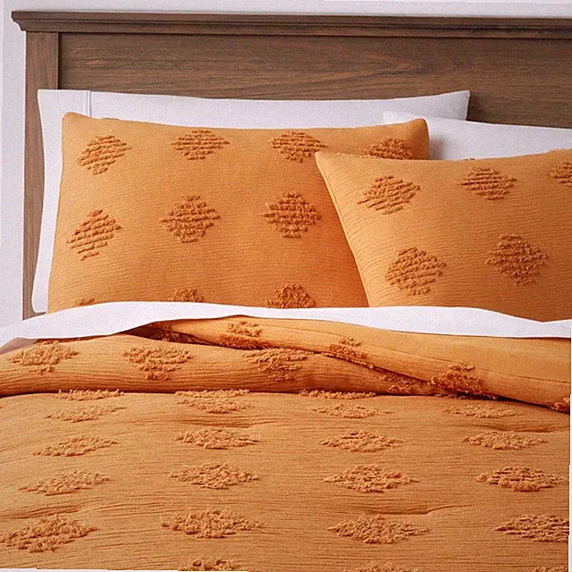 Threshold Comforter Set Tufted Diamond Crinkled Year-Round